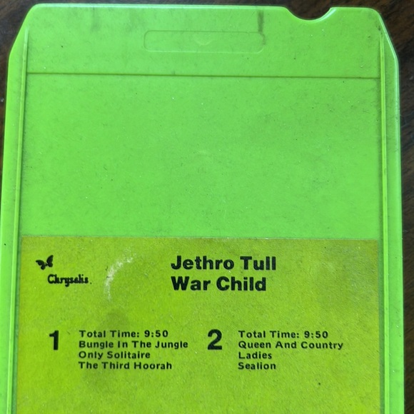 Jethro Tull War Child 1974 Chrysalis Records vintage 8-track cartridge - Picture 6 of 15